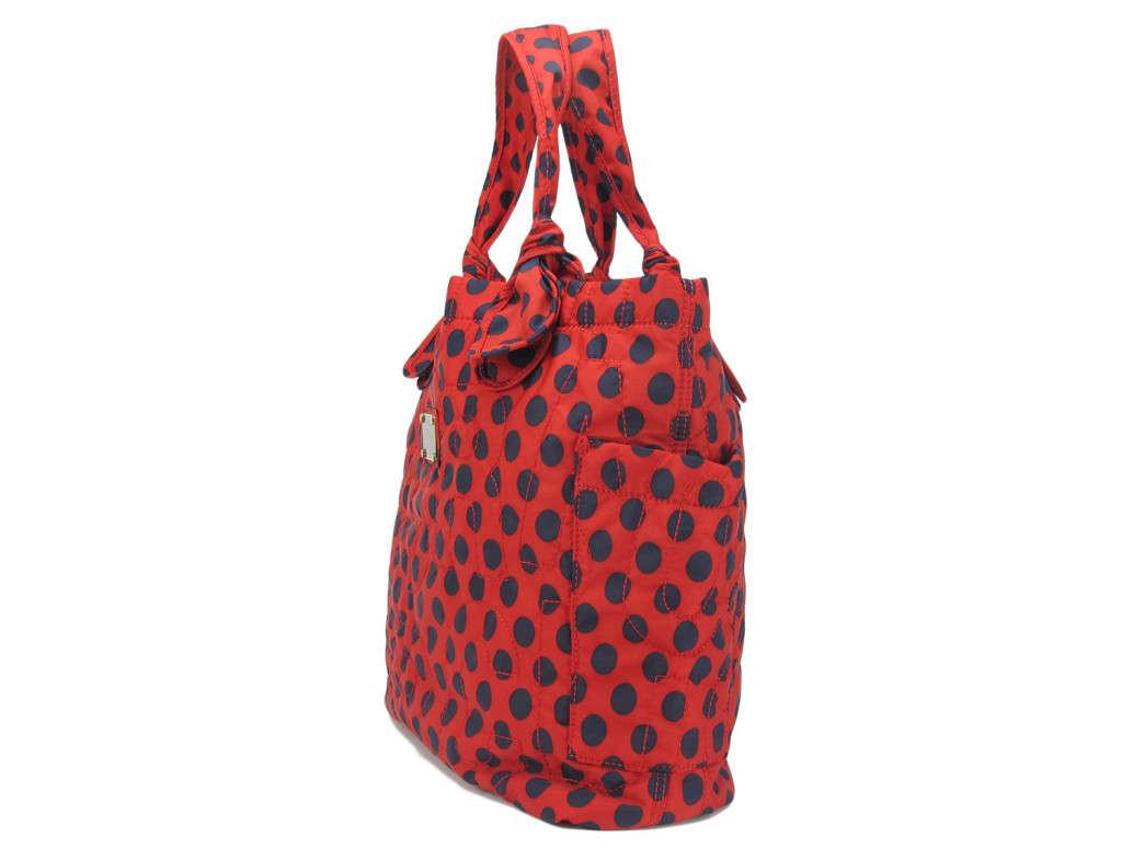 shopping bag marc by marc de pois vermelho e marinho- 599,00 2