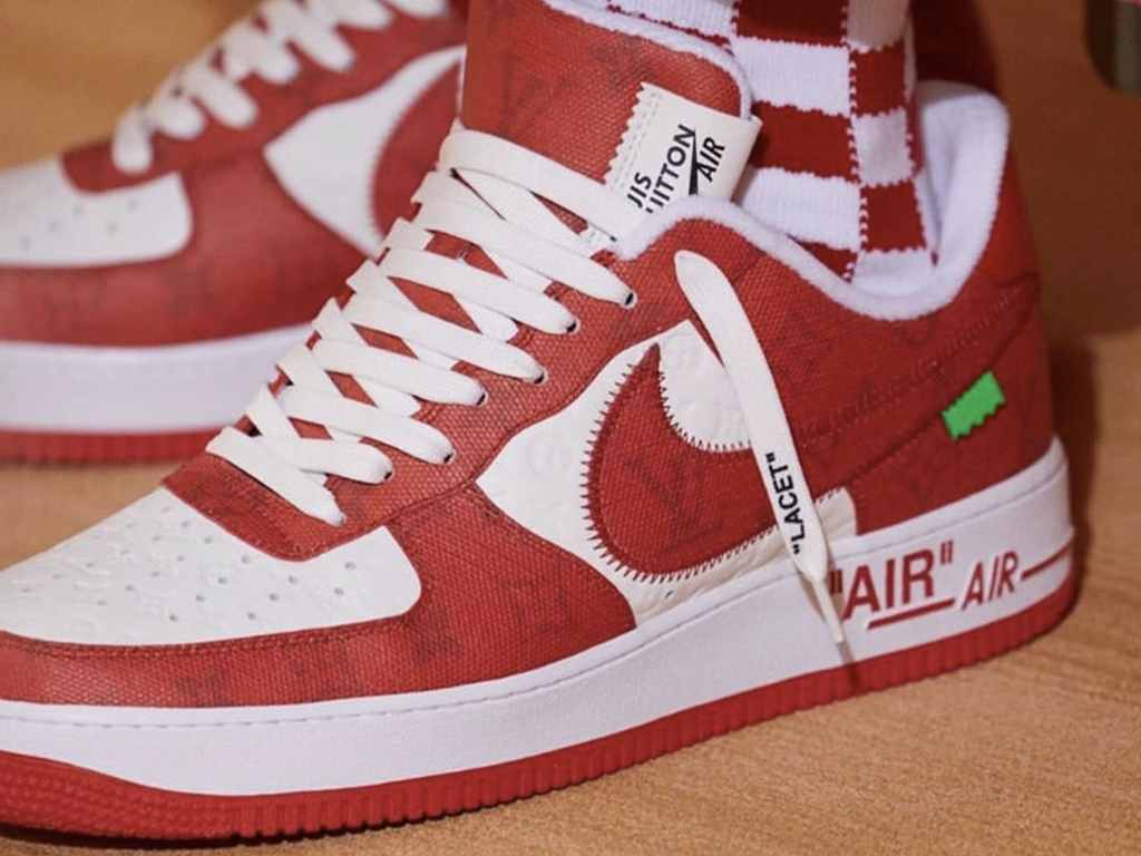 Ai Force 1 da parceria Nike x Louis Vuitton. Clique na imagem e confira mais sneakers! (Foto: Reprodução/Instagram @dlouisv.co).