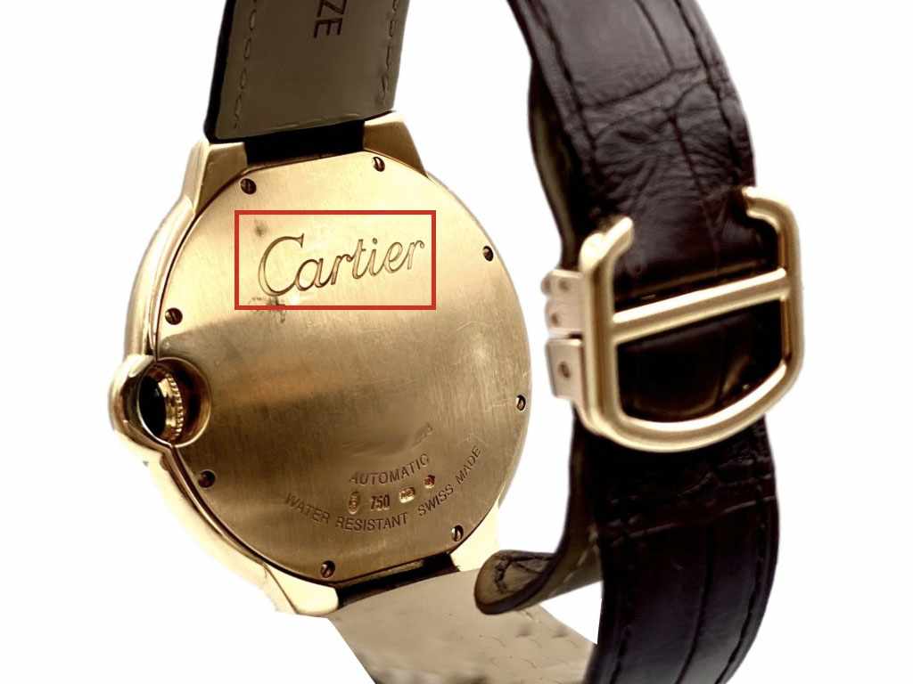 Modelos autênticos Cartier possuem o nome da marca gravados na parte traseira da caixa. Clique na imagem e confira mais modelos!