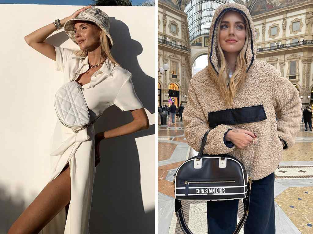 Foto 1: Reprodução/Instagram @leoniehanne; Foto 2: Reprodução/Instagram @chiaraferragni. Clique na imagem e confira mais peças Dior!