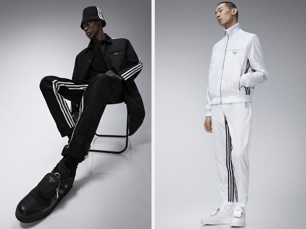 Peças da colaboração Adidas x Prada. (Foto: Reprodução/Instagram @prada)
