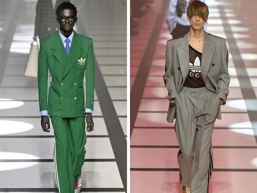 Looks da collab entre Gucci e Adidas. Clique na imagem e confira criações da maison italiana! (Fotos: Reprodução/Instagram @acozydeal)