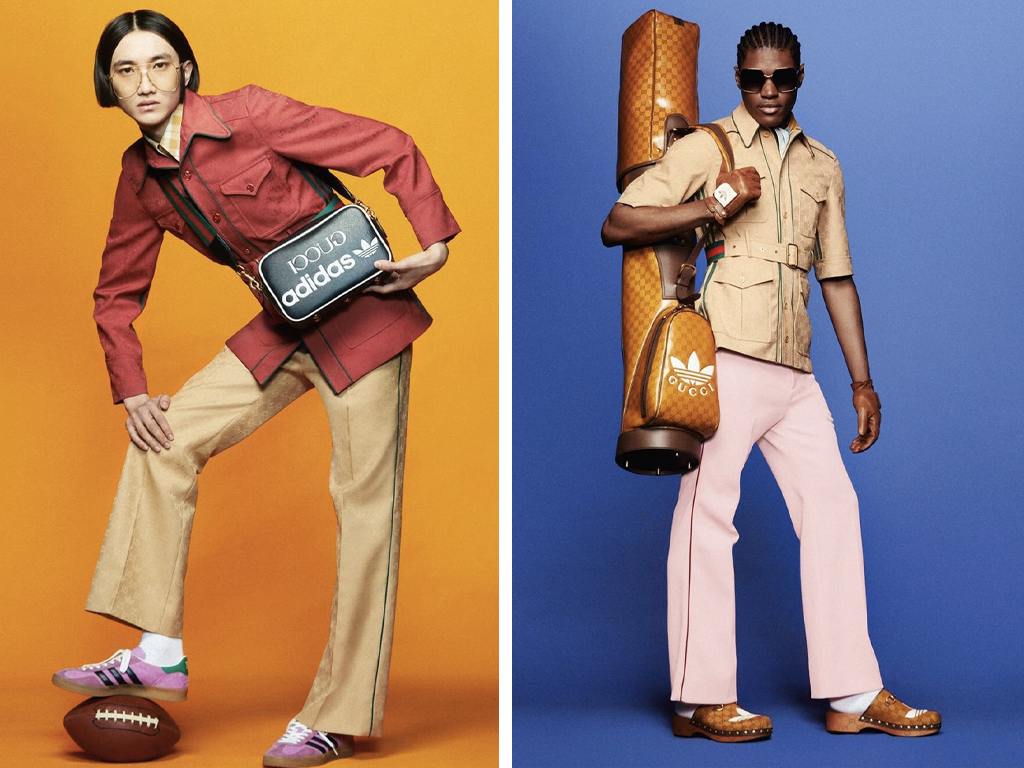 Looks da parceria Gucci x Adidas. Clique na imagem e confira criações da marca italiana! (Foto: Reprodução/Instagram @gucci)