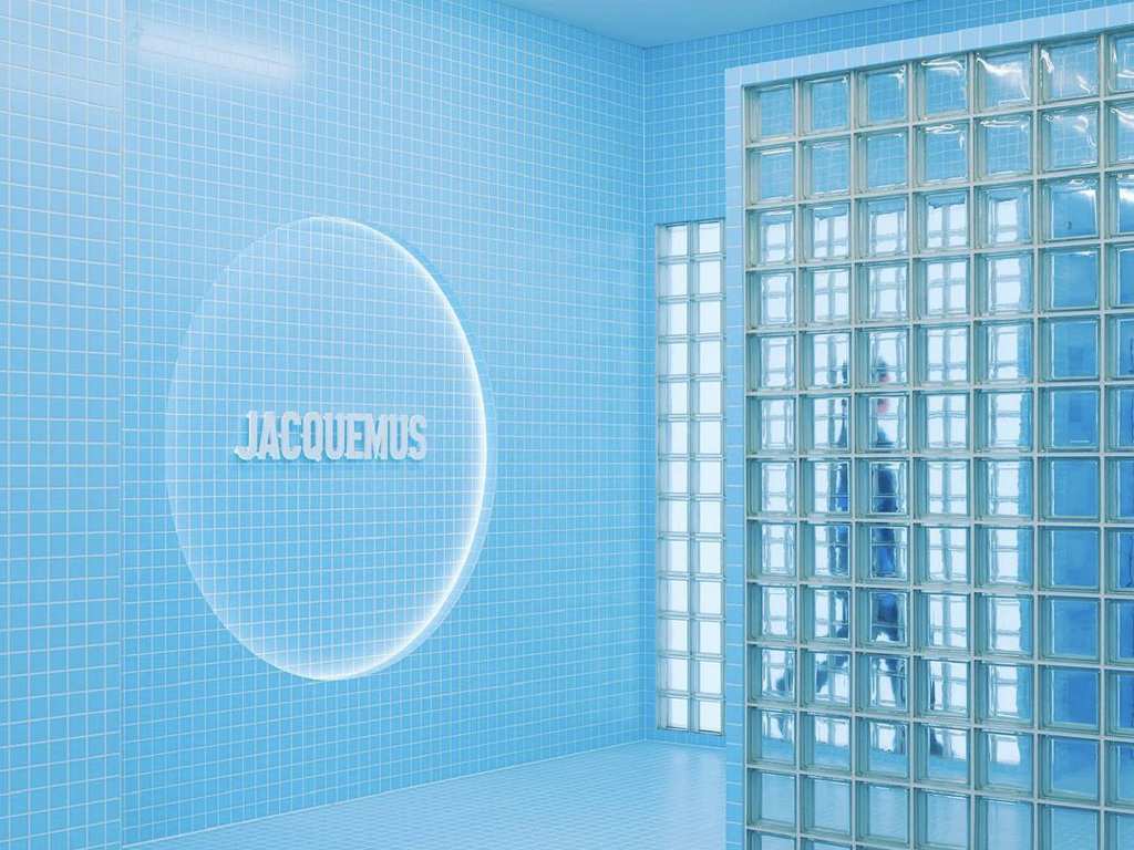 Vestiário da experiência sensorial da Jacquemus. (Foto: Reprodução/Instagram @jacquemus)