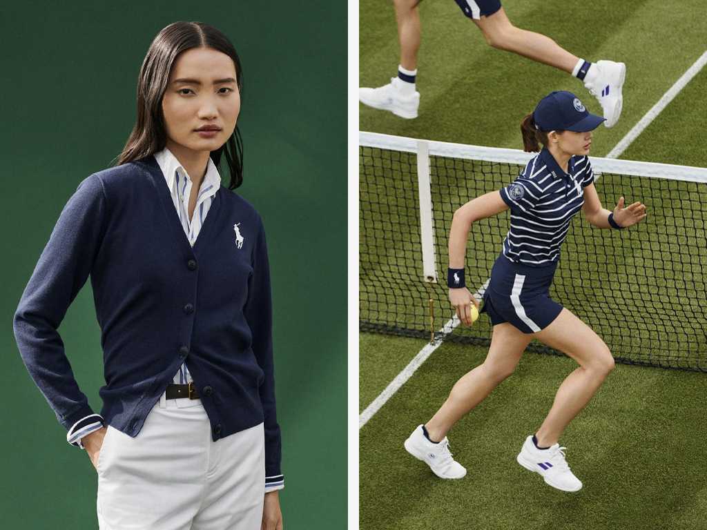 Uniformes para o Wimbledon criado pela Polo Ralph Lauren. Clique na imagem e confira criações da marca! (Fotos: Reprodução/Instagram @poloralphlauren)