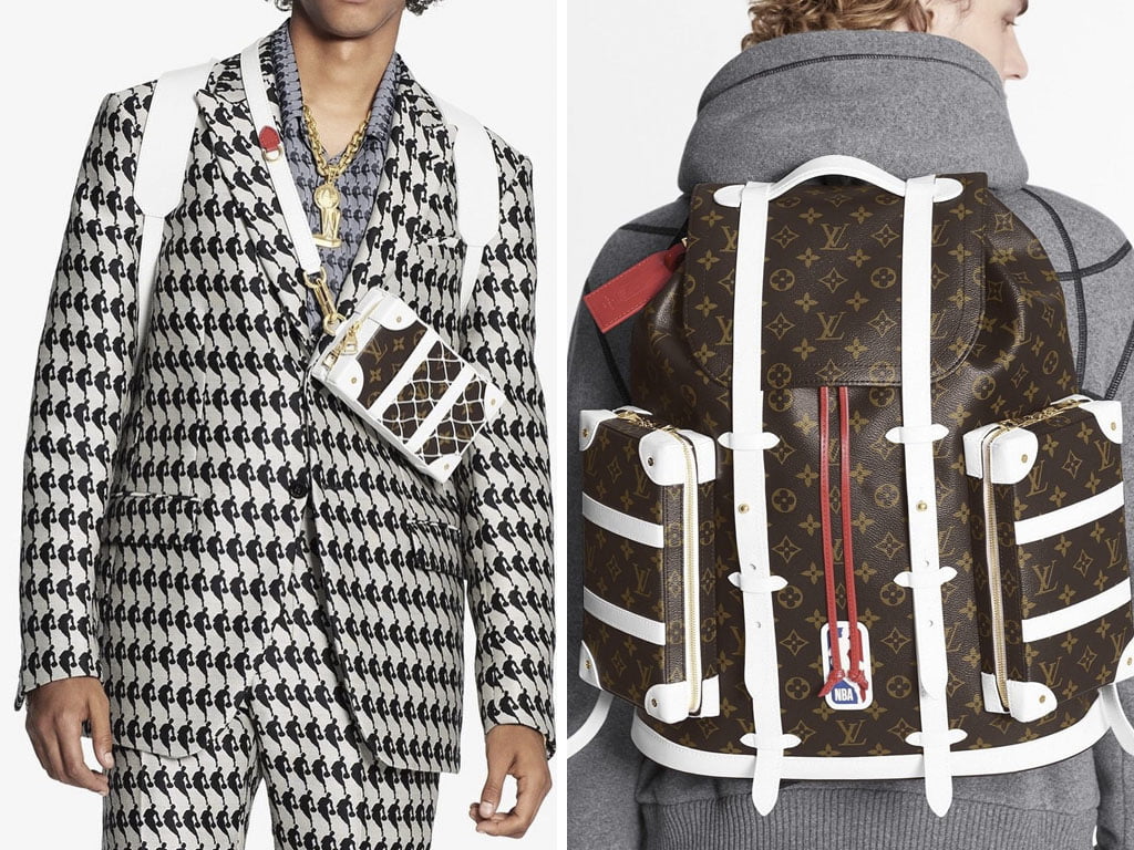Peças da collab da Louis Vuitton x NBA. Clique na imagem e confira mais peças da marca! (Fotos: Reprodução/Instagram @lvj12)
