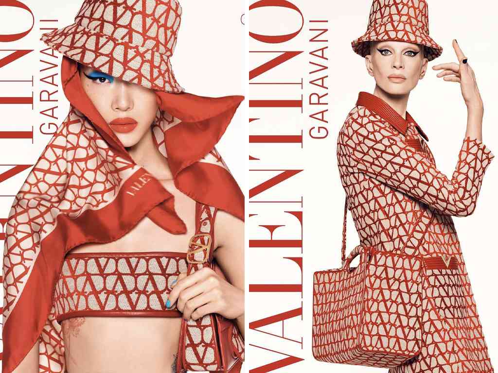 Campanha Valentino Toile Iconographe. Clique na imagem e confira mais criações da marca! (Fotos: Reprodução/Instagram @maisonvalentino)