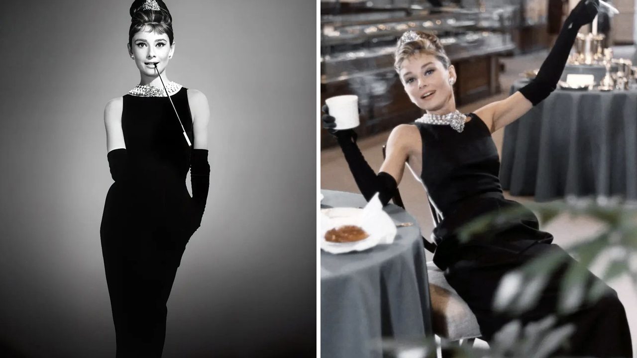 Audrey Hepburn com o icônico vestido preto de "Bonequinha de Luxo". Clique na imagem e confira criações da marca! (Foto: Reprodução/Instagram @soaudreyhepburn)