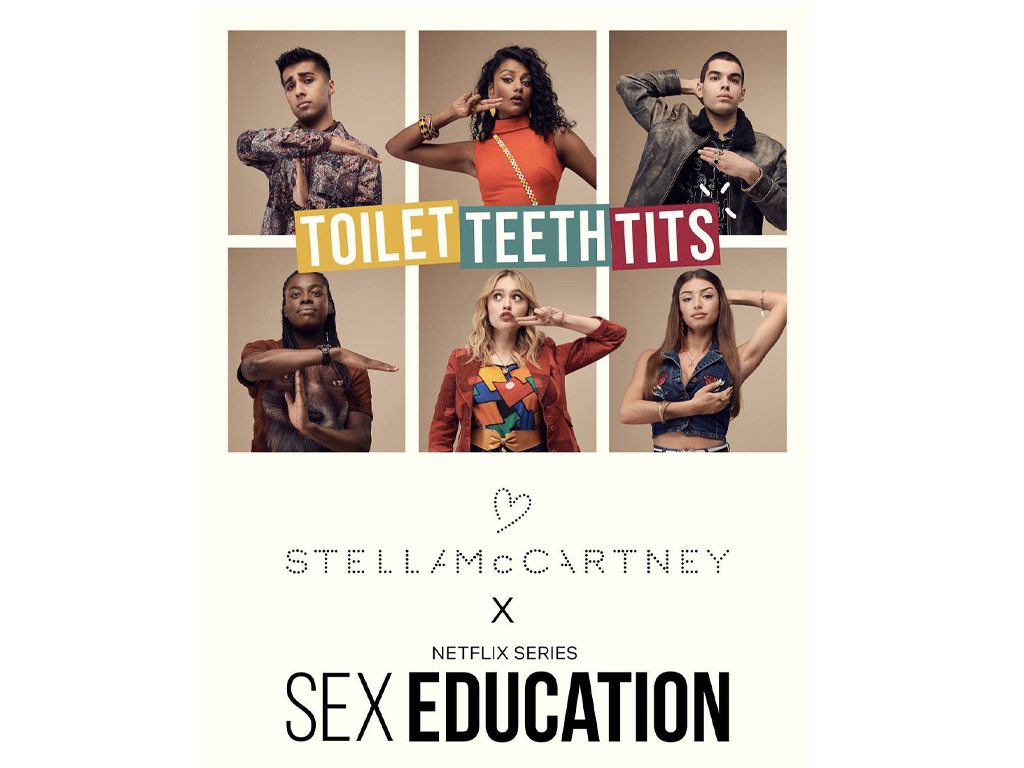 Campanha da Stella McCartney Cares Foundation em Conscientização do Câncer de Mama em parceria com a série da Netflix "Sex Education". Clique na imagem e confira mais criações da marca! (Foto: Reprodução/Instagram @stellamccartney)