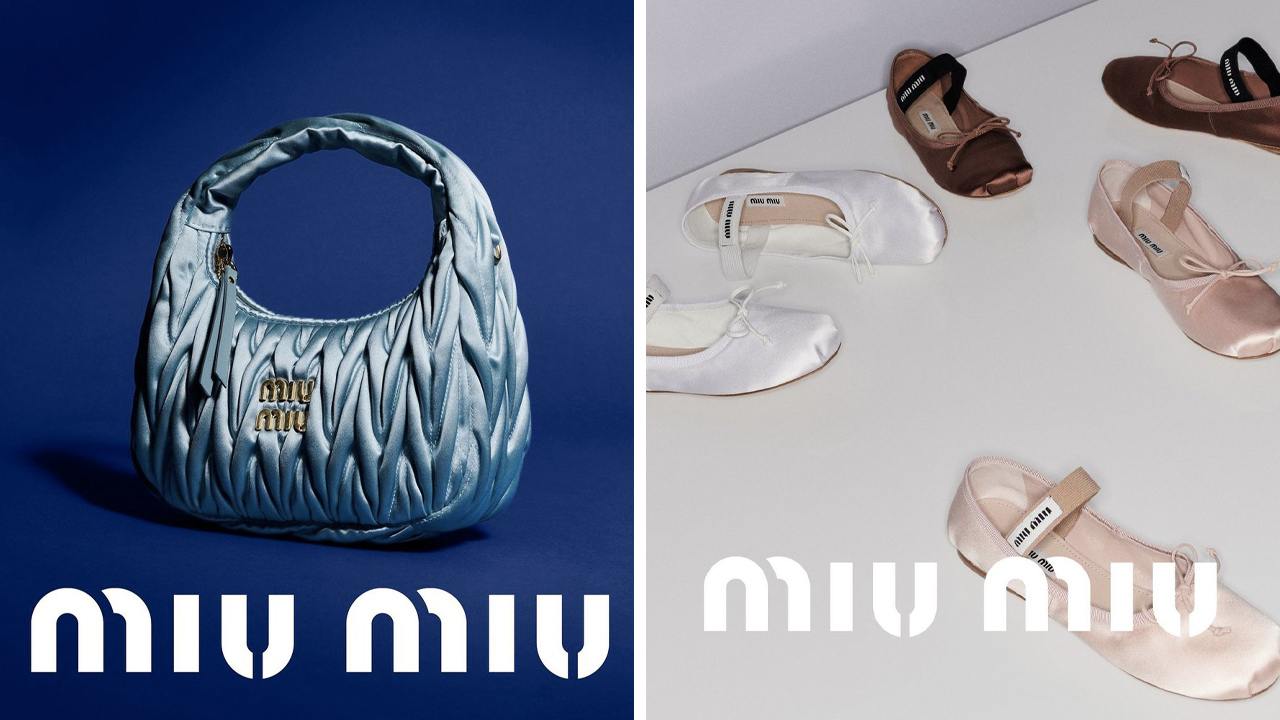 A bolsa Wander e as sapatilhas foram algumas das responsáveis por tornarem a Miu Miu a Marca de 2022. Clique na imagem e confira criações da grife. (Fotos: Reprodução/Instagram @miumiu)
