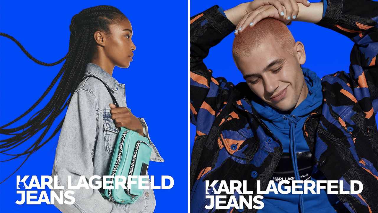 Campanha Karl Lagerfeld Jean. Clique na imagem e confira mais criações da marca! (Fotos: Reprodução/Instagram @karllagerfeld)