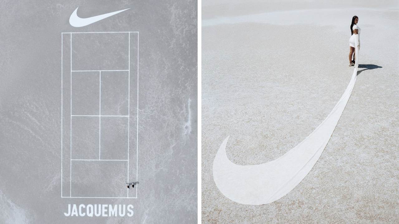 A parceria entre a Jacquemus e a Nike foi eleita como a maior e mais badalada de 2022. Clique na imagem e confira criações da marca francesa. (Fotos: Reprodução/Instagram @jacquemus)