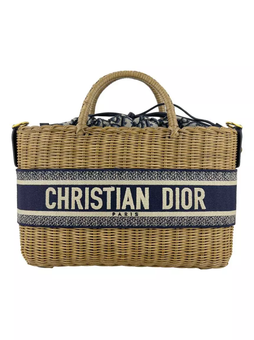 Bolsa de palha Christian Dior.