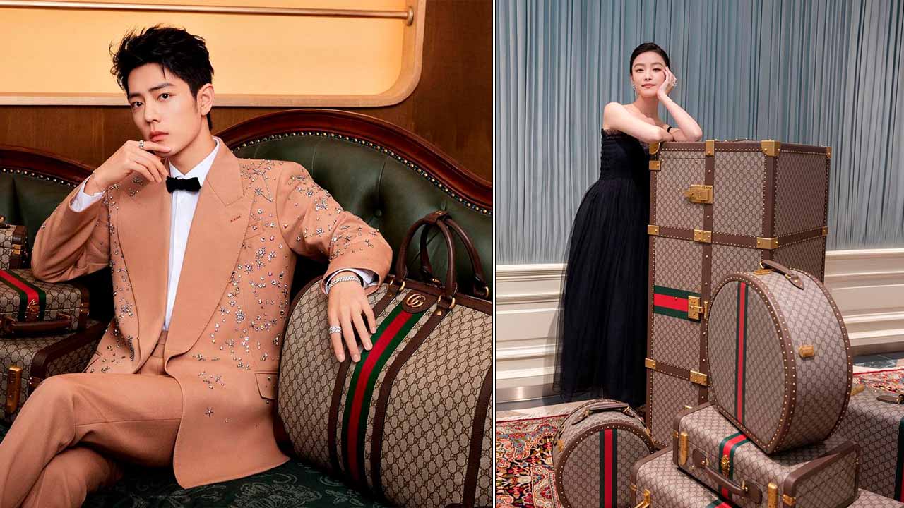 Xiao Zhan e Ni Ni, celebridades chinesas que integram a lista de ambaixadores globais da Gucci.