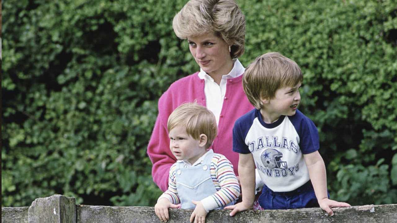 Lady Diana e seus filhos: William e Harry. (Foto: Reprodução/Instagram @dianaforeverremembered)