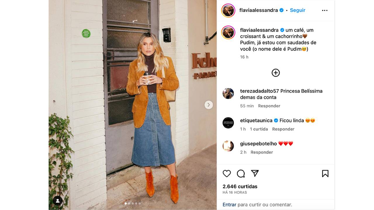 capa do post sobre Flávia Alessandra usar peças do Etiqueta Única.