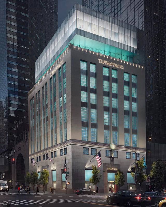 Flagship da Tiffany & Co em Nova Iorque que possui investimentos significativos em iniciativas ambientais. Clique na imagem e confira criações da marca! (Foto: Reprodução/Instagram @tiffanyandco)