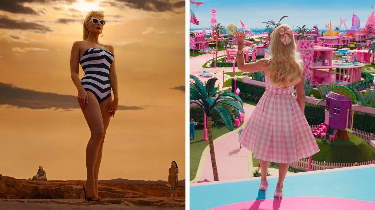 Margot Robbie em "Barbie". (Fotos: Reprodução/Instagram @harpersbazaarus)