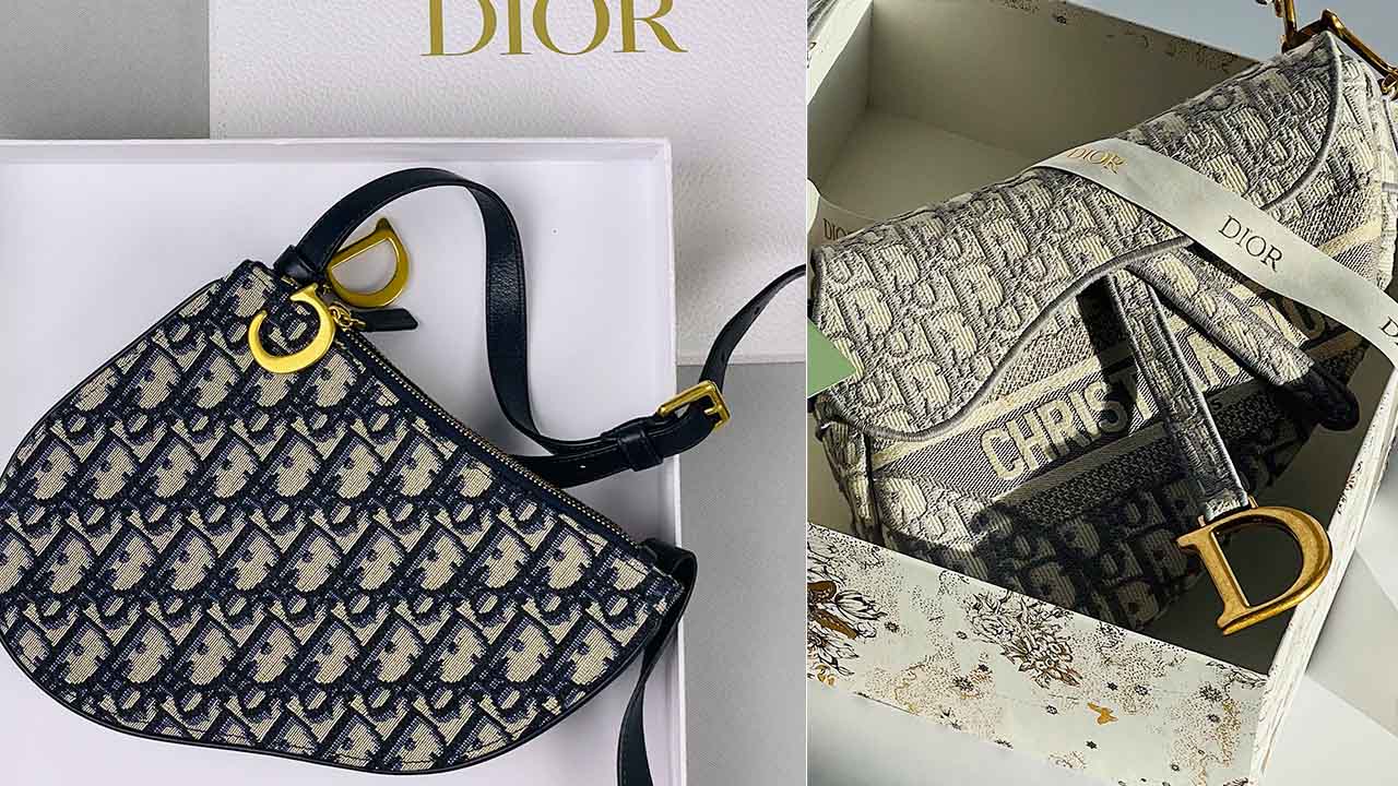Bolsas Dior com monogramas Diorissimo.