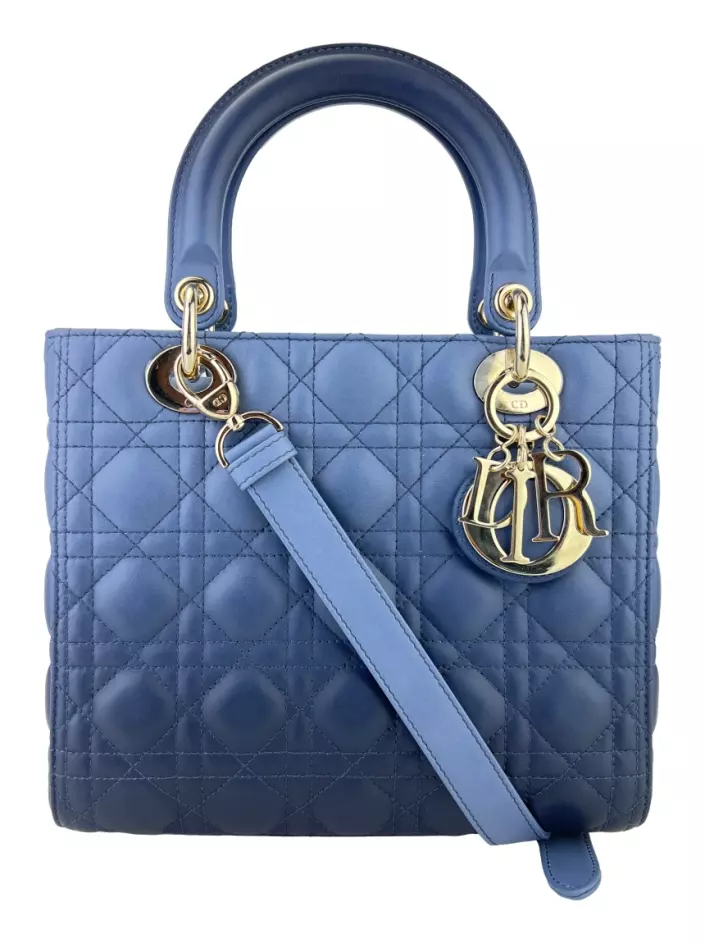 Bolsa Lady Dior Azul.