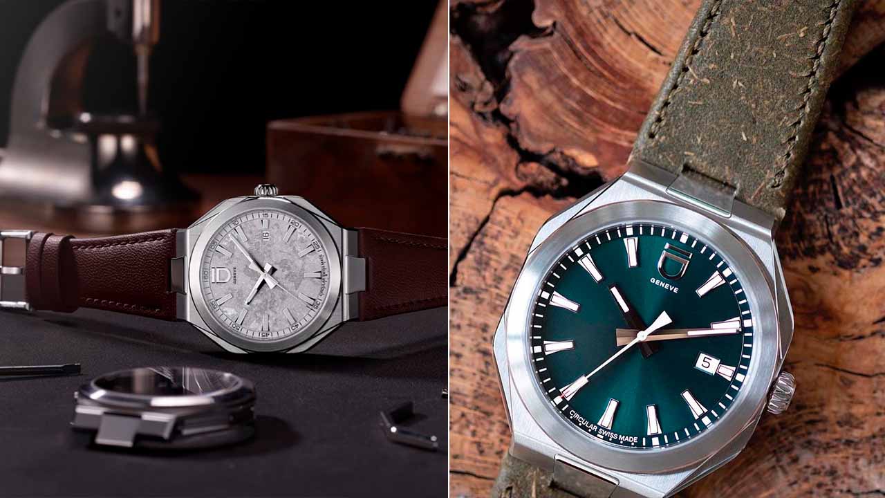 Relógios de Luxo Id Genève feitos de materiais recicláveis.