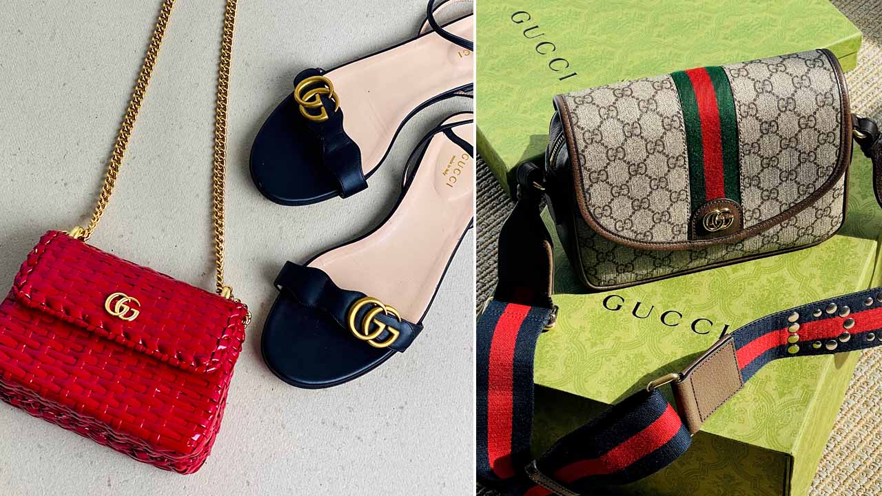 Itens da Gucci que estão na Black Week com descontos incríveis.