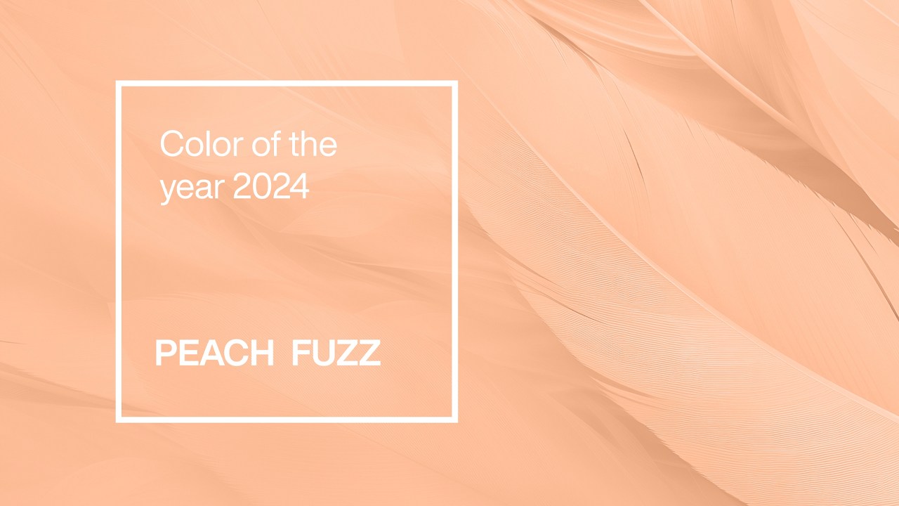 Peach Fuzz é a cor do Ano de 2024!