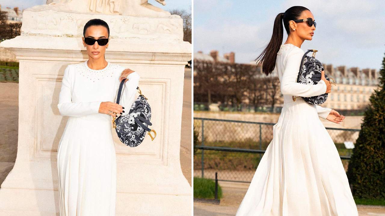 Silvia Braz usando bolsa Dior Saddle. Clique na imagem e confira mais modelos da Dior! (Fotos: Reprodução/Instagram @silviabraz)