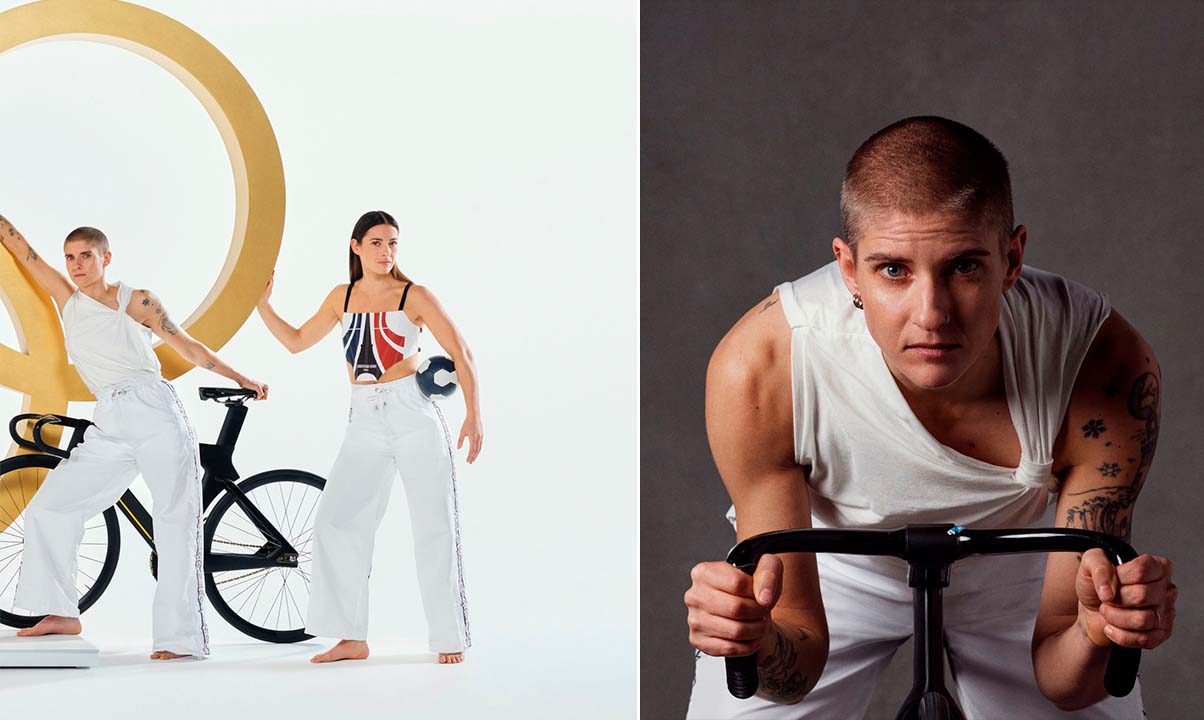 Montagem de fotos de mulheres atletas olímpicas que são as novas embaixadoras da Dior.