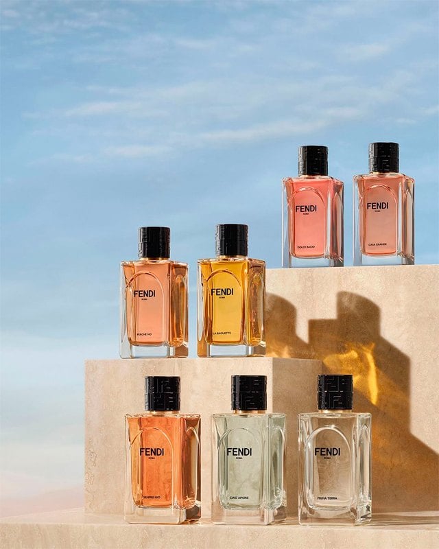 Coleção de perfumes Fendi. Clique na imagem e confira mais criações da marca! (Fotos: Reprodução/Instagram @fendi)