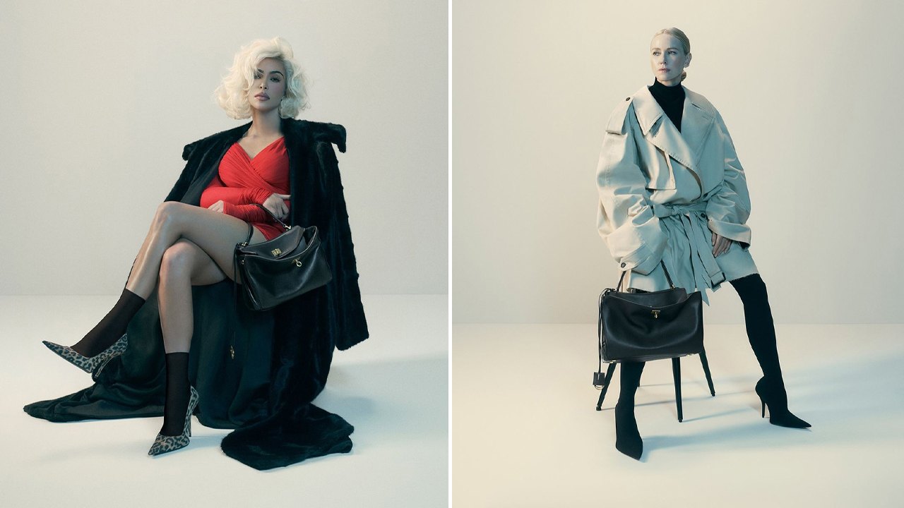 Kim Kardashian e Naomi Watts na "The Characters Campaign" da Balenciaga. Clique na imagem e confira criações da marca! (Foto: Reprodução/Instagram @Balenciaga)