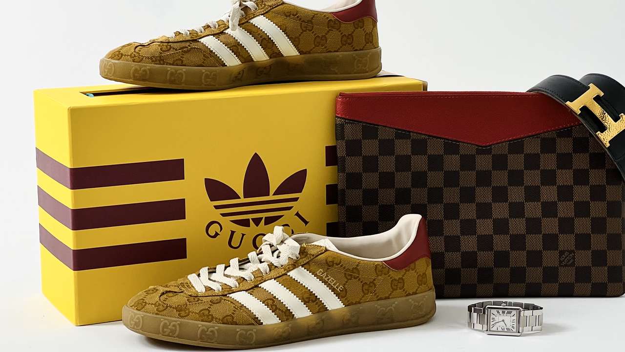 Tênis Adidas x Gucci Samba. Clique na imagem e confira mais modelos da marca!