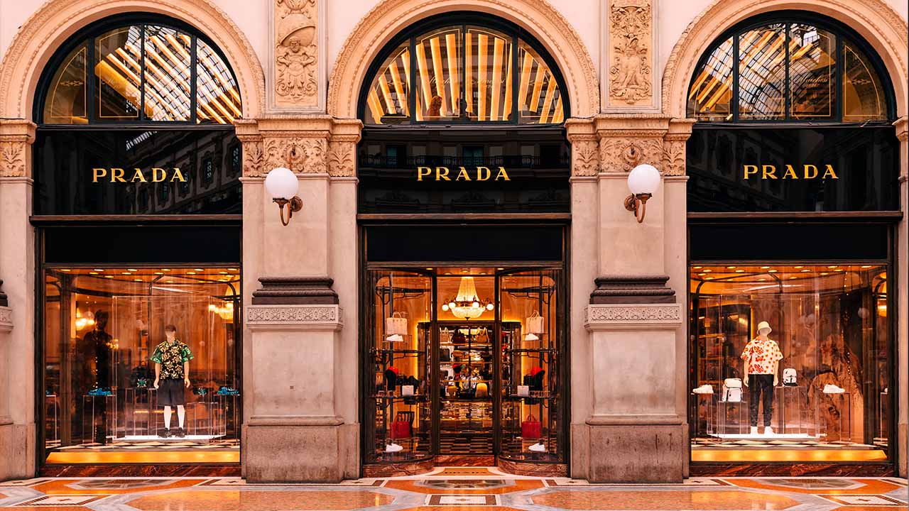 Foto da Galleria Vitorrio Emanuele II em Milão que dá origem ao nome da Bolsa Prada Galleria.