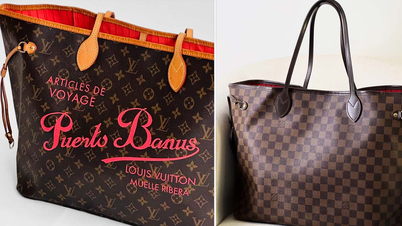 Fotos de Shopping Bags na Black Friday, modelo Neverfull da Louis Vuitton.