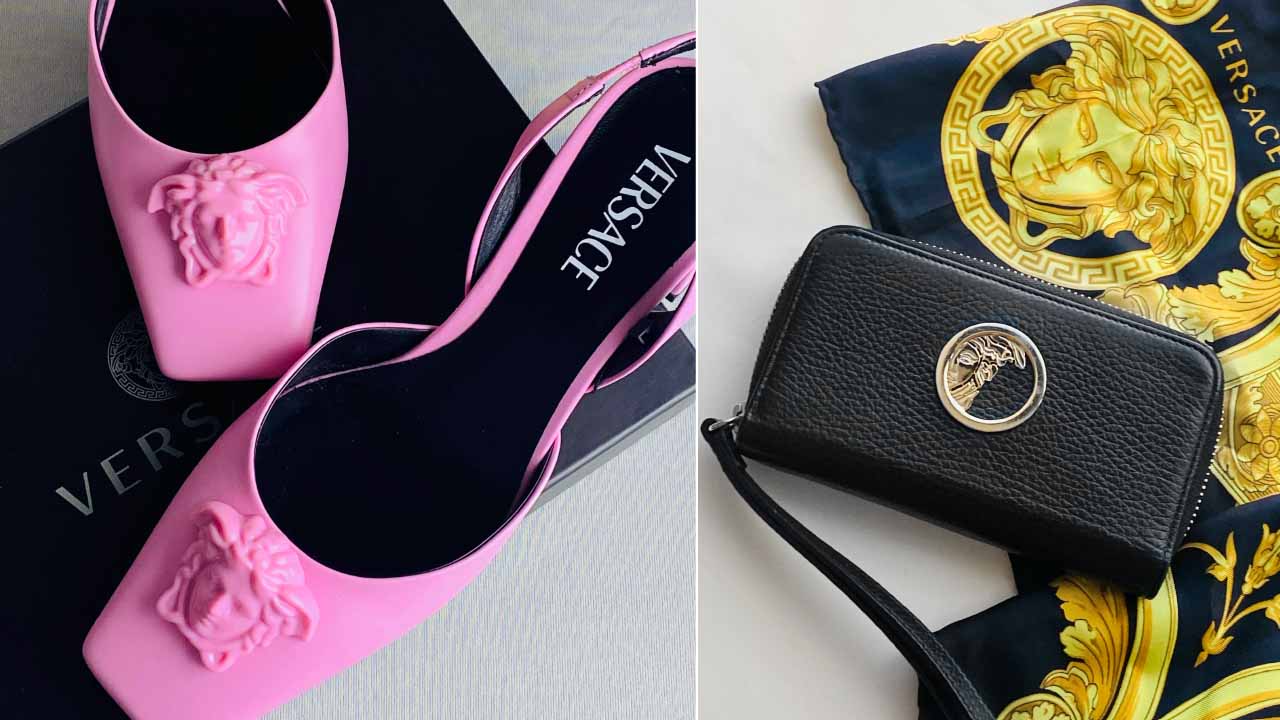 Fotos da Versace uma das marcas italianas mais famosas da moda.