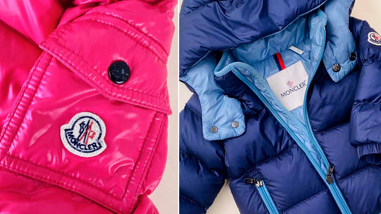 Foto de casacos Moncler uma das marcas de roupas de luxo femininas e masculinas da cyber week do etiqueta única.