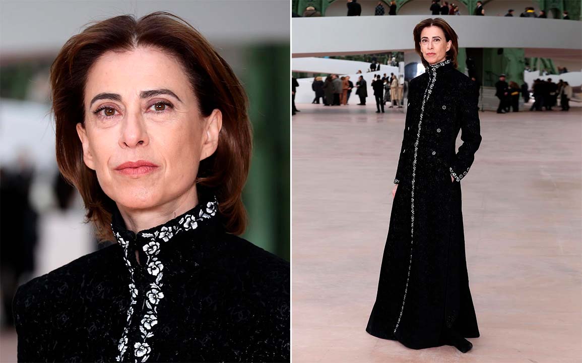 Fotos da atriz Fernanda Torres no Desfile da Chanel Alta-Costura 2025 em Paris.