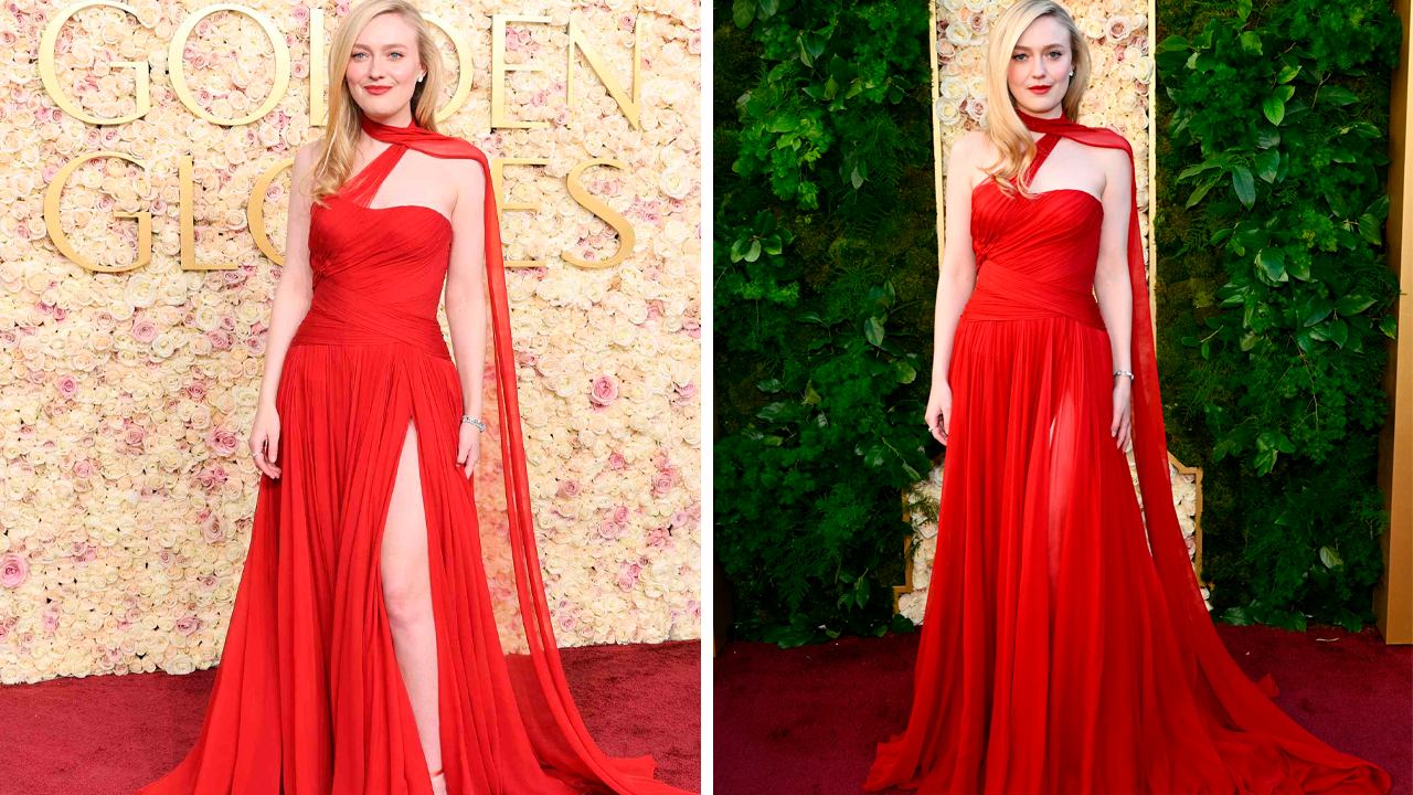 Foto 1: Reprodução/Instyle.com; Foto 2: Reprodução/Goldenglobes.com.