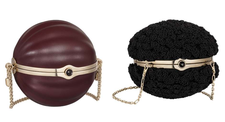Montagem de fotos das novas bolsas Cartier.