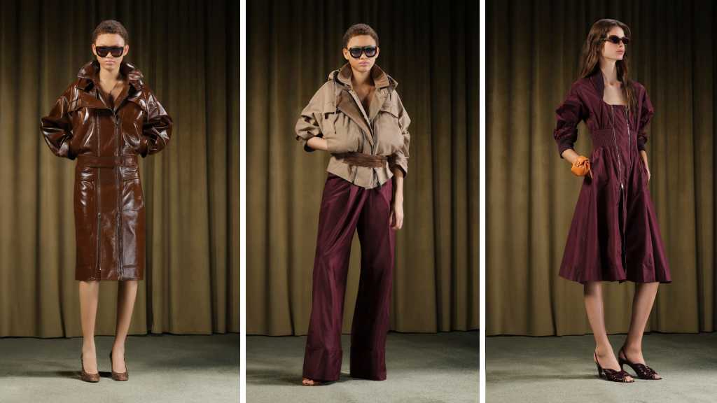 Montage de fotos da nova coleção da Fendi.