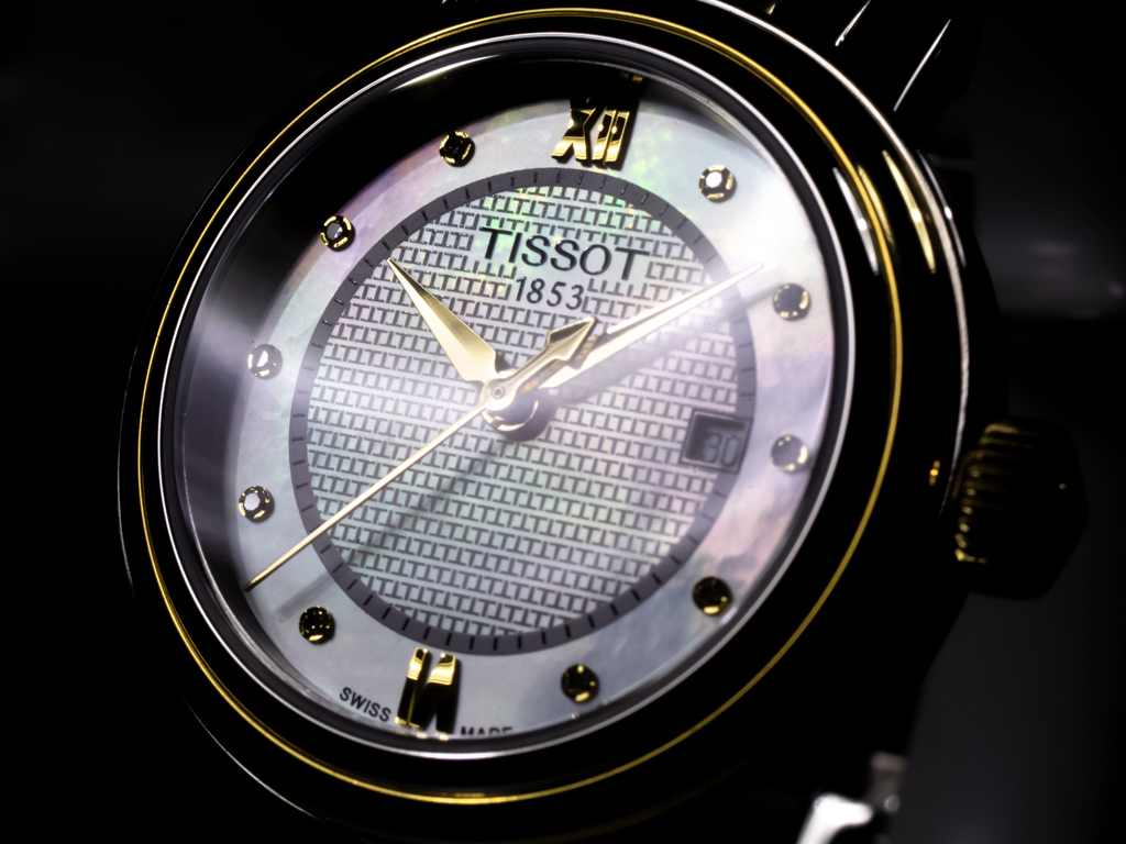 Foto de relógio da Tissot uma das top marcas de joias e relógios do mundo.