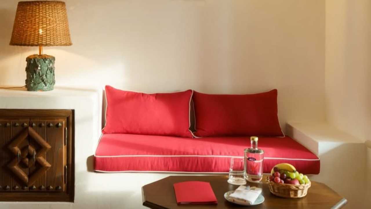 Foto da decoração do hotel de luxo.