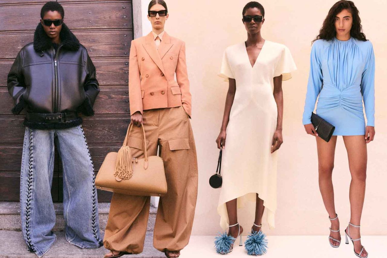 Foto de looks da Stella McCartney que mostra que luxo e sustentabilidade podem co-existir.