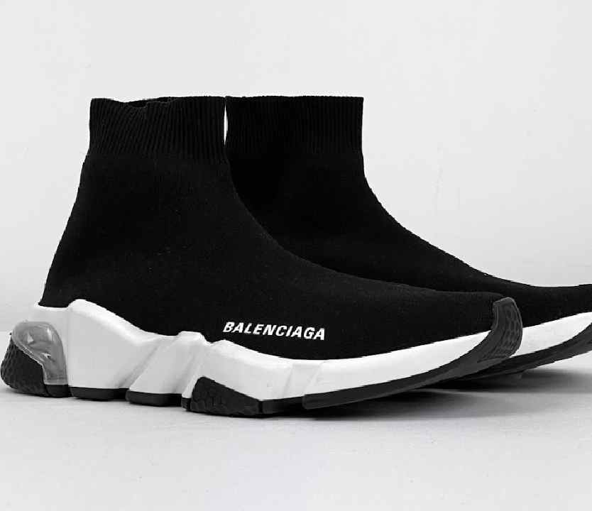 Foto de tênis masculino perfeito para os dias frios, modelo de luxo da Balenciaga,