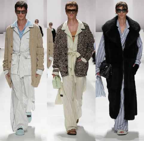 Montagem de looks do desfile da dolce & Gabbana na Milan Fashion Week Spring Summer 2026.