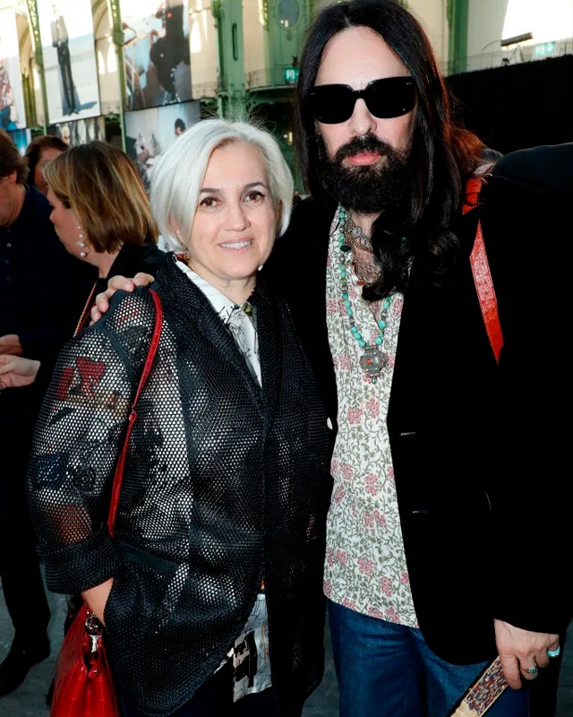 Alessandro Michele e Silvia Venturini Fendi. (Foto: Reprodução/WWD)