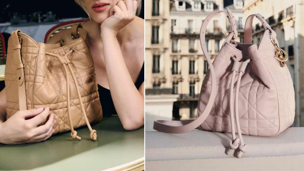 Montagem de fotos da nova Bolsa Dior D-Motion.