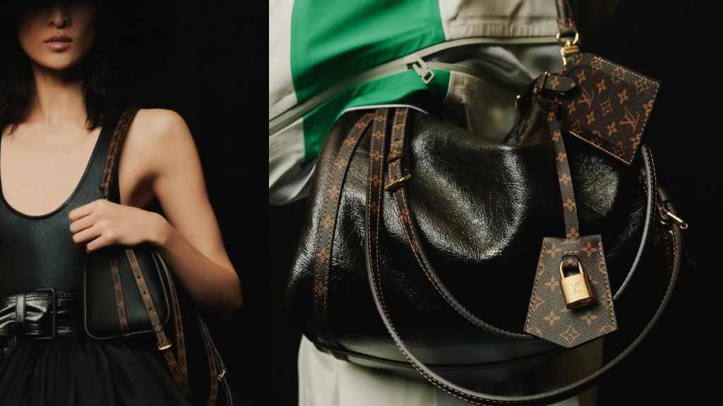 Montagem de fotos da Nova Bolsa Louis Vuitton Express.
