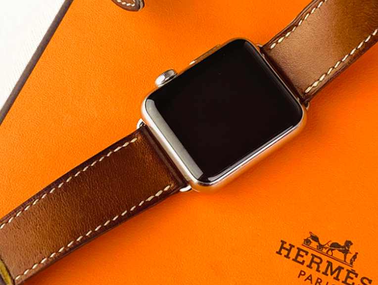 Foto de apple watch com hemès.
