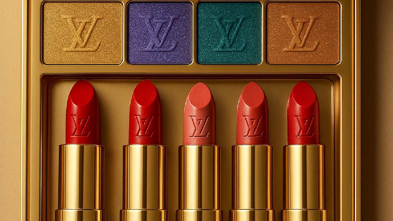 Descubra La Beauté, a primeira linha de maquiagem da Louis Vuitton criada por Pat McGrath, com batons, balms e paletas em embalagens icônicas.